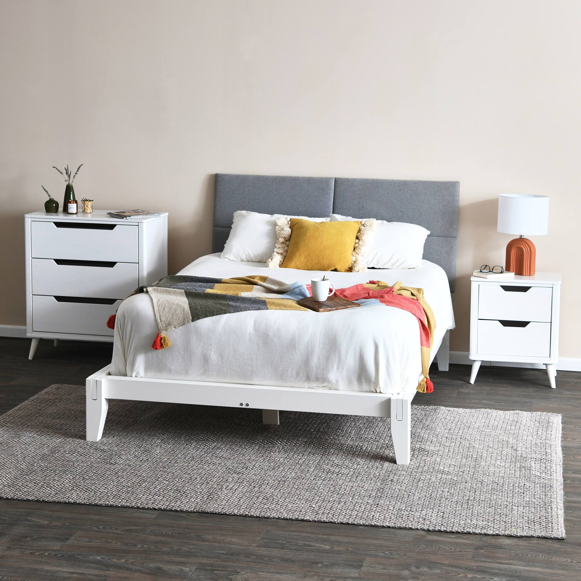 Hello Honey® 37.5" Yume Mid Century Modern Solid Wood 3-Drawer Dresser Chest